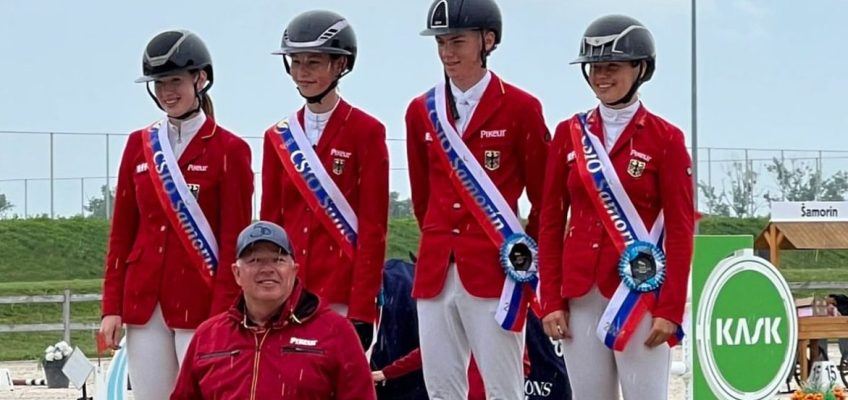 Gold für deutsche Junioren bei Nachwuchs-Nationenpreisen in Samorin, Silber für Junge Reiter in Zuidwolde