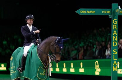 In Slow Motion: Simon Delestre und Cayman Jolly Jumper siegen im Rolex Grand Prix!